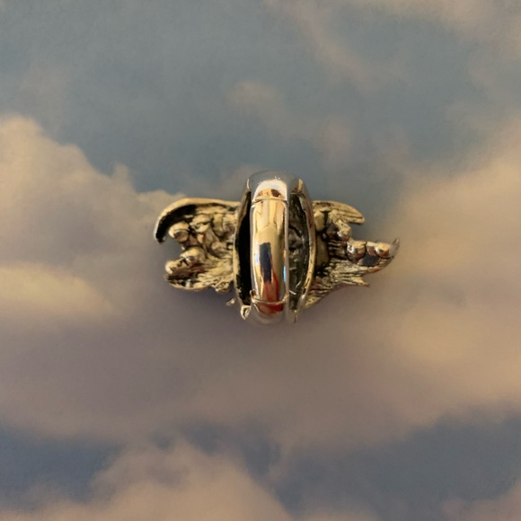 Unique silver ring Statement ring - Picture 4 of 8